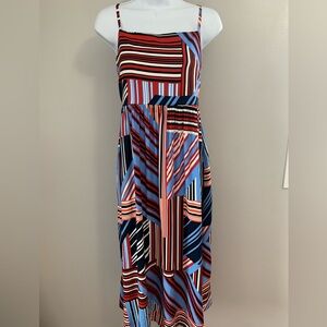 Maurices Striped Multi-Color Spaghetti Strap Maxi Dress